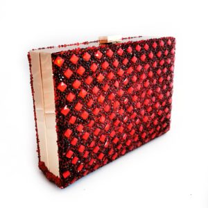 Eva Maxi Red Clutch
