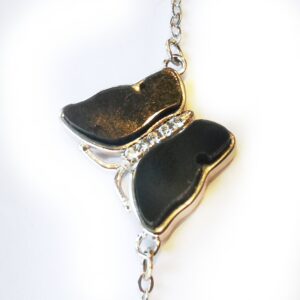Maxi Black Enamel Butterfly Bracelet