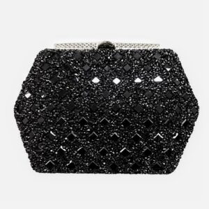 Seis Black Clutch Bag