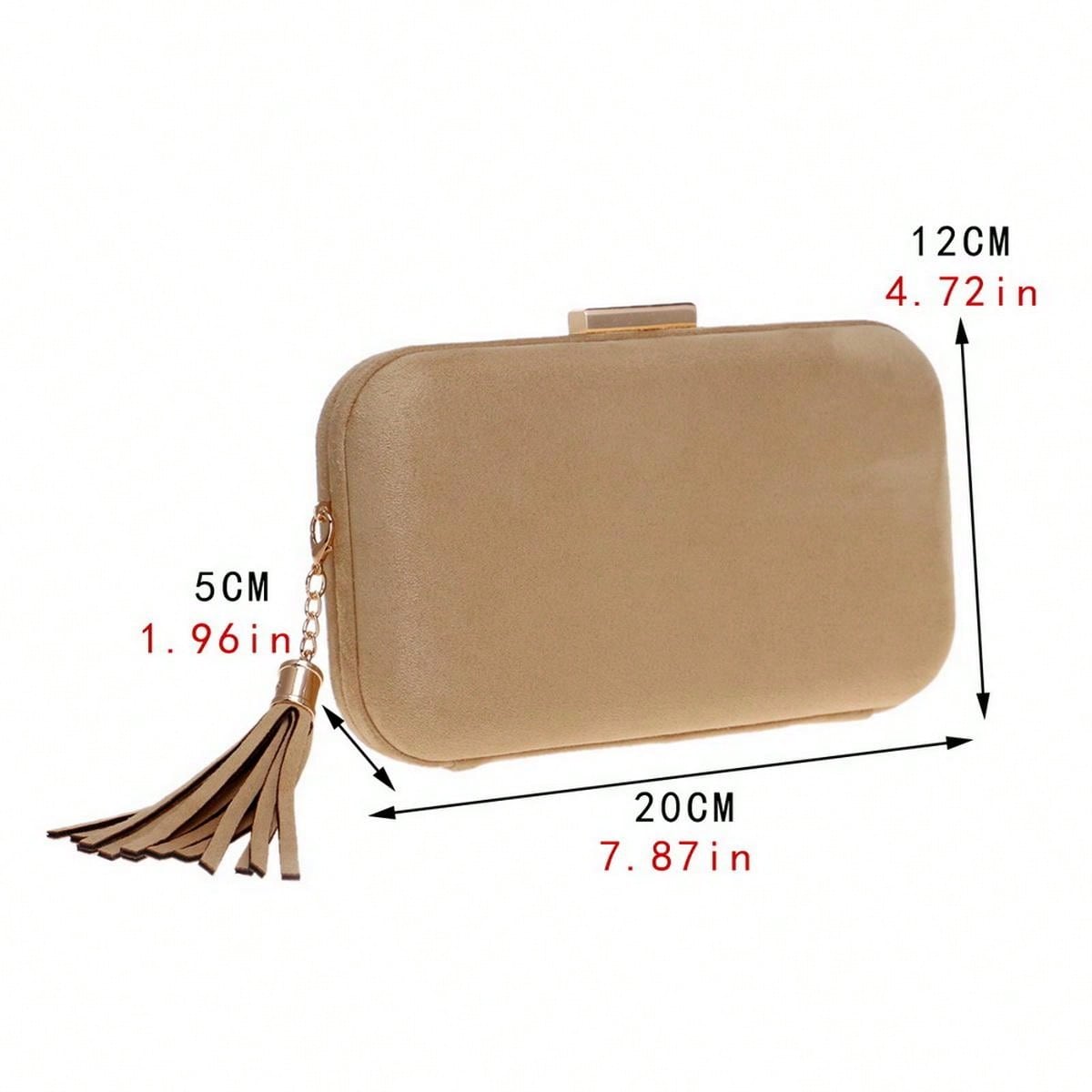 Paige Nude Gold Suede Bag Got2Get
