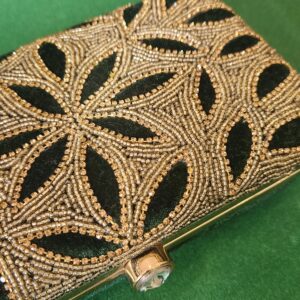 Anjan Green Suede Bag