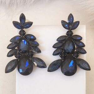 Blue Crystal Earrings V2