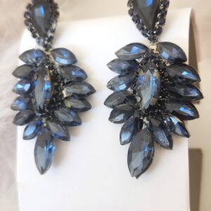 Blue Crystal Earrings V4
