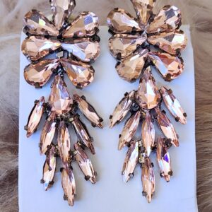 Pink Crystal Earrings V1