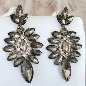 Grey Crystal Earrings v2