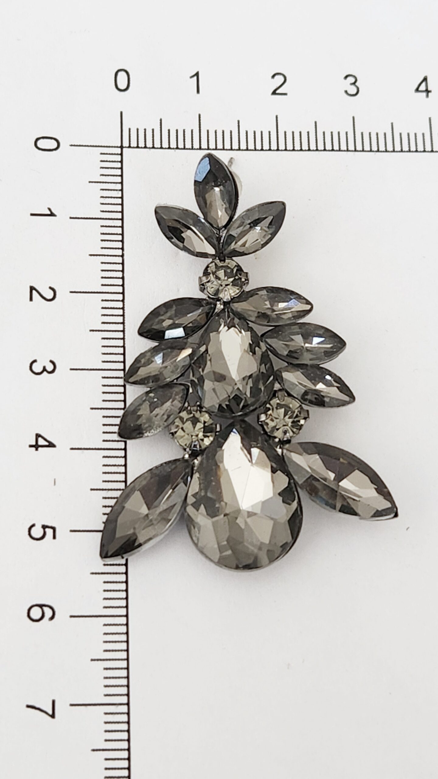 Grey Crystal Earrings v2 - Image 7