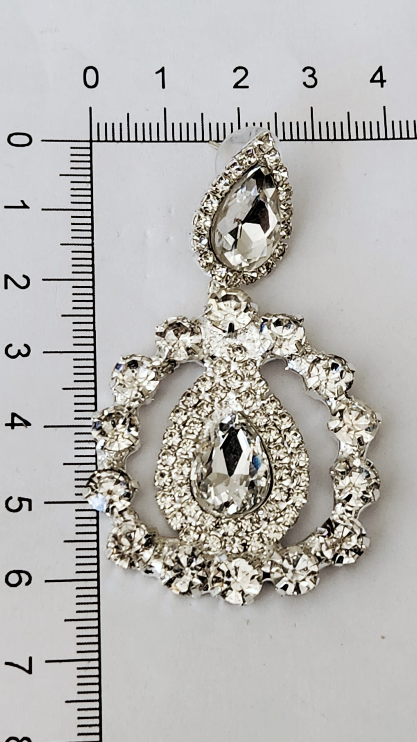 Silver Crystal Earrings V2 - Image 3