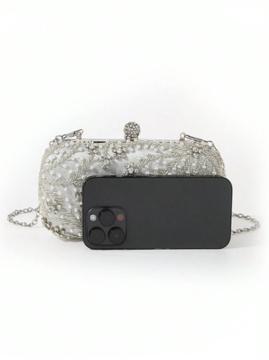Bridgette Silver Bag - Image 7