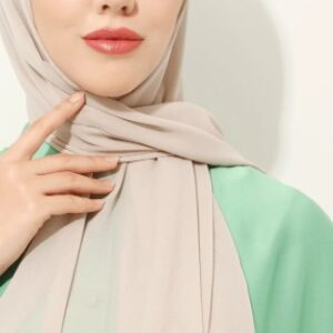 Essential Chiffon Scarf | Cream HS10