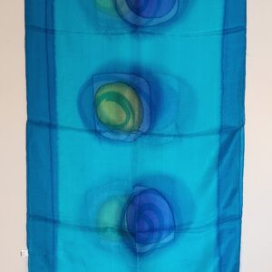 100% Silk Blue Dot SLK2