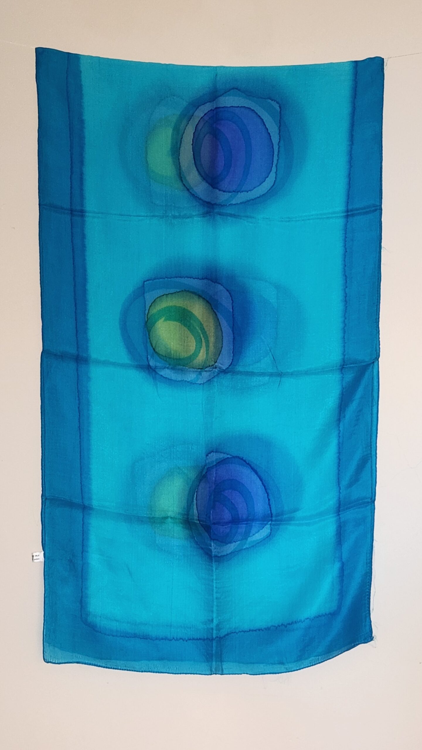 100% Silk Blue Dot SLK2
