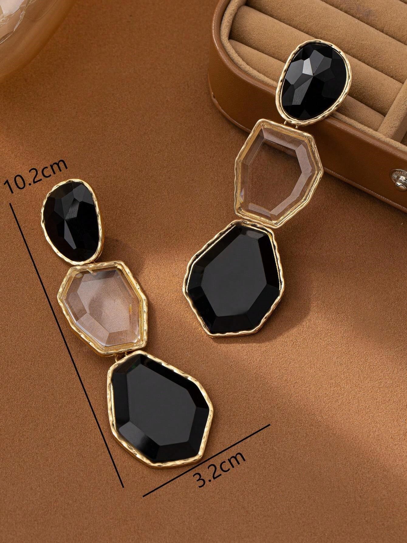Black Halo Large Earrings - Image 4