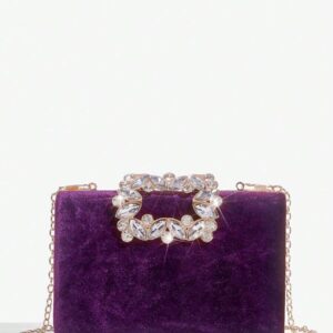 Ellie Purple Clutch Bag