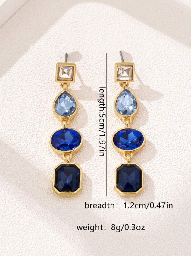 Charlotte Blue Ombre Earring - Image 2