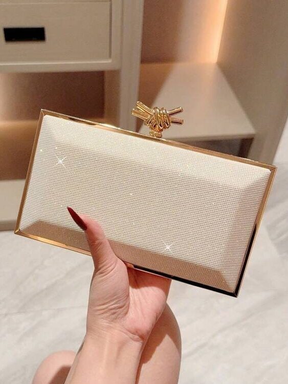 Veneza Nude Gold Bag - Image 3