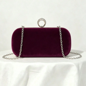 Iris Purple Clutch Bag